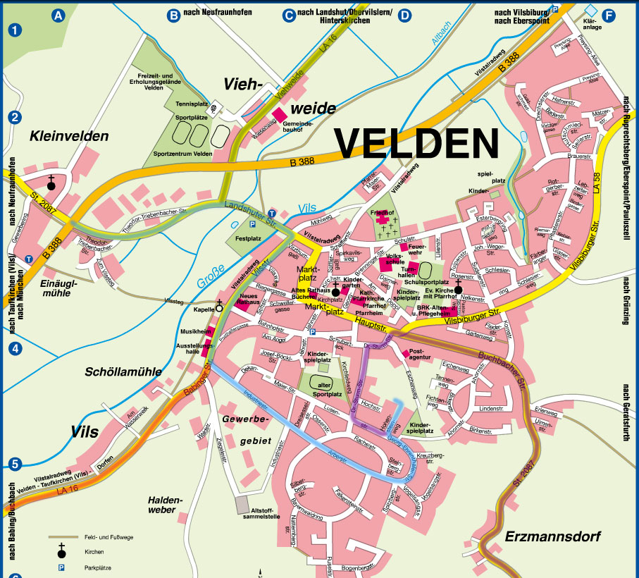 Ortsplan Velden